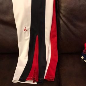 Authentic Jordan Joggers. Black,White and Red
